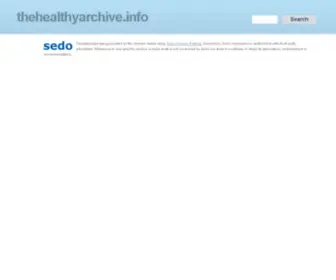 Thehealthyarchive.info(The Healthy Archive) Screenshot
