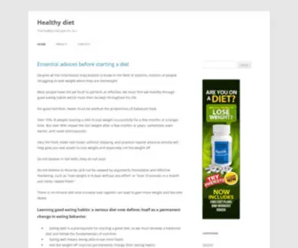 Thehealthydietplan.org(The Healthy Diet Plan) Screenshot