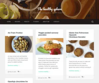 Thehealthysphere.com(Food, fitness and tips for a healthier modern life) Screenshot