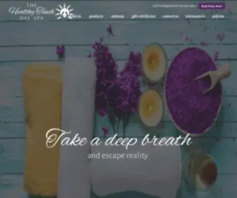 Thehealthytouchdayspa.com(Massages, Body Treatments, Facial Treatments, Waxing and Hair Removal in Statesboro Georgia and Surrounding areas) Screenshot