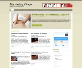 Thehealthyvillage.com(Alternative Health & Wellness Articles) Screenshot