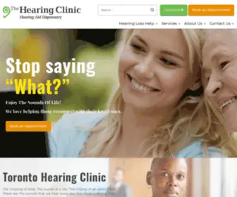 Thehearingclinic.ca(Hearing aids & Test Centre) Screenshot