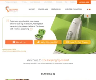 Thehearingspecialist.com.sg(The Hearing Specialist Group) Screenshot