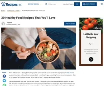 Theheartoffood.com(30 Healthy Food Recipes That You’ll Love) Screenshot