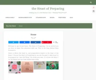 Theheartofpreparing.com(The Heart of Preparing) Screenshot