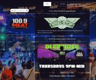 Theheat1009.com(100.9 The Heat) Screenshot