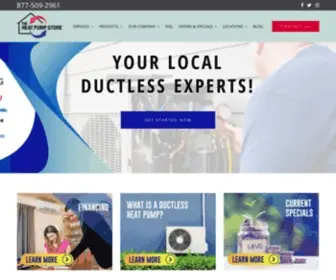Theheatpumpstore.com(Ductless Heating & Cooling Systems OR & WA) Screenshot
