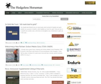 Thehedgelesshorseman.com(The Hedgeless Horseman) Screenshot