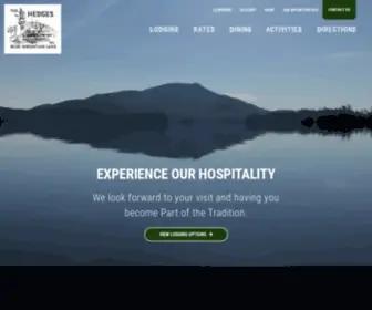 Thehedges.com(The Hedges on Blue Mountain Lake) Screenshot