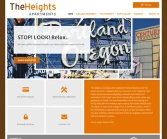 Theheightspdx.com(The Heights Apartments) Screenshot