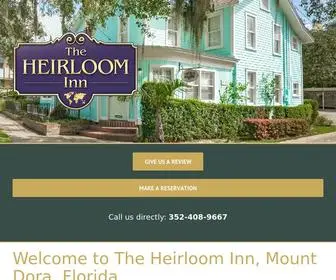 Theheirloominnmountdora.com(Historic Inn Downtown Mount Dora) Screenshot