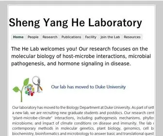 Thehelab.org(Sheng Yang He Lab) Screenshot