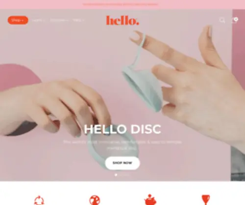 Thehellocup.com(Period care made awesome I Hello Period) Screenshot