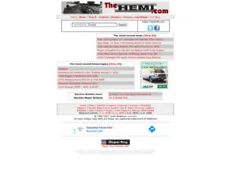 Thehemi.com(Mopar's Infamous Hemi) Screenshot