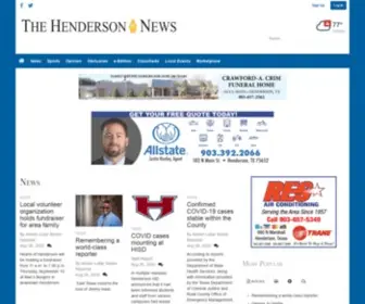 Thehendersonnews.com(The henderson news) Screenshot