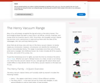 Thehenryrange.co.uk(The Henry Vacuum Range) Screenshot