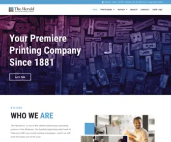 Theheraldinc.com(Your Premier Printer Since 1881) Screenshot