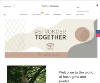 Theherbboutique.com(Buy organic skincare and wellbeing products at best prices from The Herb Boutique. Each product) Screenshot