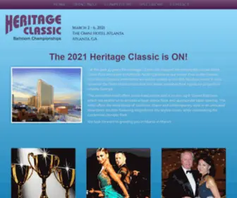 Theheritageclassic.com(Heritage Classic Ballroom Championships) Screenshot