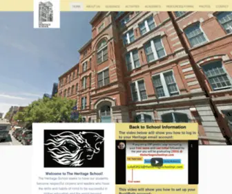 Theheritageschoolnyc.com(The Heritage School) Screenshot