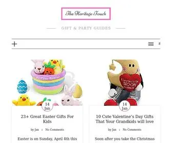 Theheritagetouch.com(Gift & Party Guides) Screenshot