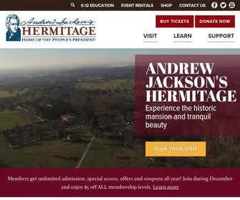 Thehermitage.com(Andrew Jackson's Hermitage) Screenshot