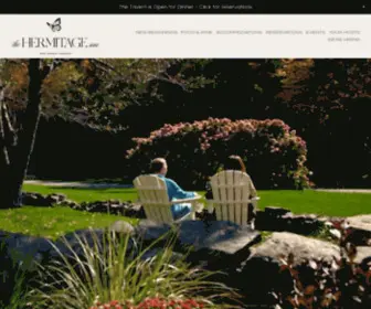 Thehermitageinnvermont.com(The Hermitage Inn Vermont I Luxurious Vermont Inn & Resort) Screenshot