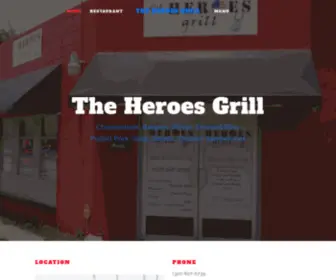 Theheroesgrill.net(The Heroes Grill) Screenshot