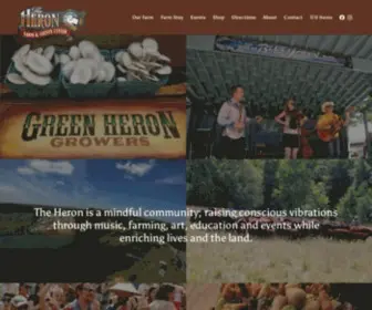 Theheron.org(The heron farm & event center) Screenshot