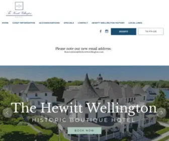 Thehewittwellington.com(Best place to stay in Spring Lake New Jersey Shore. The Hewitt Wellington) Screenshot