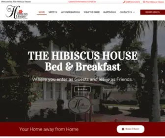 Thehibiscushousebnb.com(A Historic and Charming Florida Inn) Screenshot