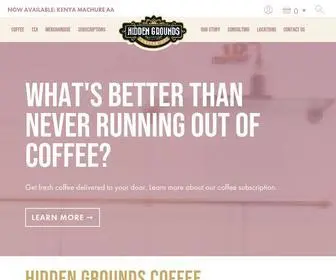 Thehiddengrounds.com(Hidden Grounds Coffee) Screenshot