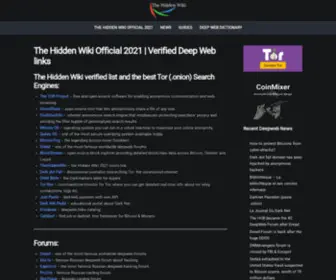 Thehiddenwiki.cc(The Hidden Wiki) Screenshot