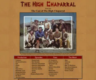 Thehighchaparral.com(The High Chaparral) Screenshot