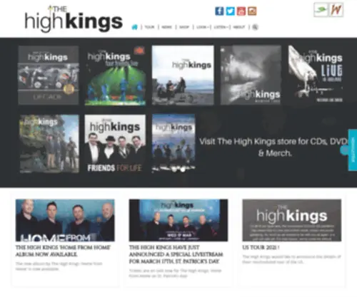Thehighkings.com(The High Kings Official) Screenshot