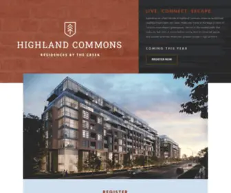 Thehighlandcommons.com(Highland Commons) Screenshot