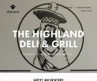 Thehighlanddeli.com(Highland) Screenshot