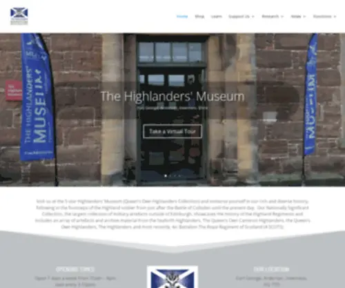 Thehighlandersmuseum.com(The Highlanders' Museum) Screenshot