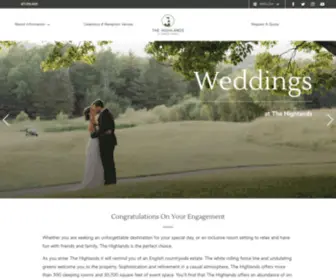 Thehighlandsweddings.com(The Highlands Weddings) Screenshot