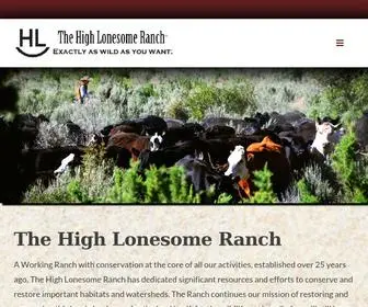 Thehighlonesomeranch.com(The High Lonesome Ranch) Screenshot
