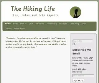 Thehikinglife.com(The Hiking Life) Screenshot