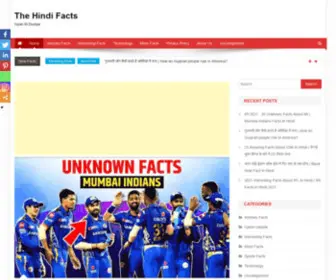 Thehindifact.com(The Hindi Facts) Screenshot