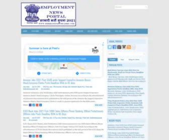 Thehindinewspaper.com(Employment News Portal) Screenshot