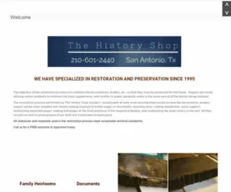 Thehistoryshop.com(The History Shop) Screenshot