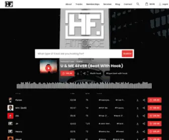 Thehitforce.com(The HitForce Beatstore) Screenshot