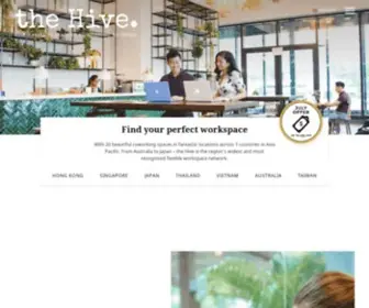 Thehive.com(Asia-Pacific's leading coworking network) Screenshot