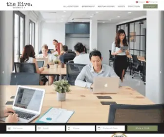Thehived1.com(Flexible Office Space Meeting Rooms) Screenshot