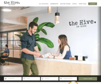 Thehiveonseven.com(Flexible Offices & Shared Workspace) Screenshot