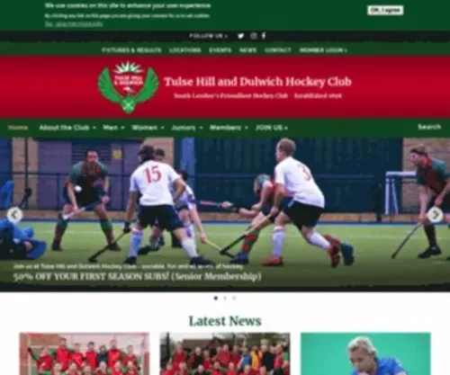 Thehockeyclub.co.uk(Tulse Hill and Dulwich Hockey Club) Screenshot