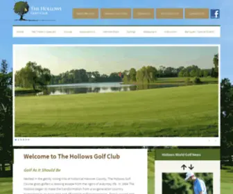 Thehollows.com(Welcome to The Hollows Golf Club) Screenshot